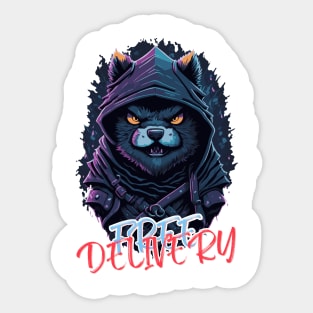 free delivery driver design Sticker